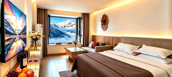 Qiyun Yayuan Garden Homestay (Moxi Town Hailuogou Glacier Forest Park Visitor Center) Hotel di Luding