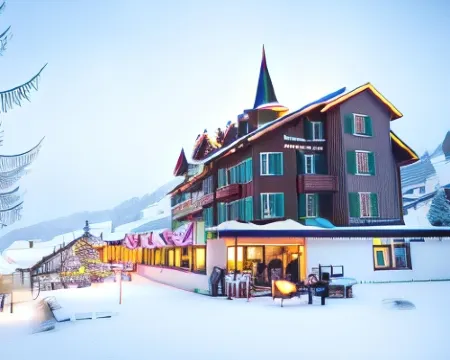 Hotel Jungfrau Mürren ミューレンのホテル