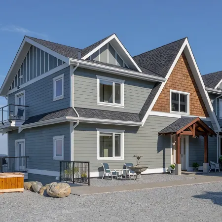 'Above It All'  a spacious sundrenched house with expansive deck and Epic views.