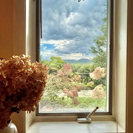 Stunning Mountain view from in-town location. Walk to town!!