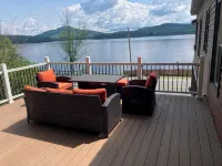 This is a beautiful house that sits facing Loon Lake! Amazing views and dock!!!