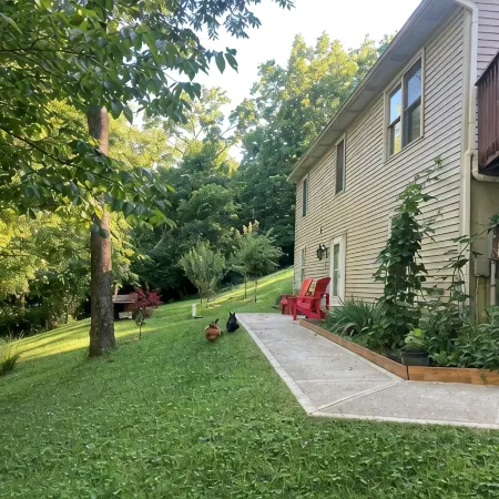 Beautiful lower level of house in nature with wildlife all around.