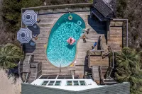 Private Pool 20Steps2Beach Arcade Ping Pong Sleeps18 Barrel Sauna - Private Pool