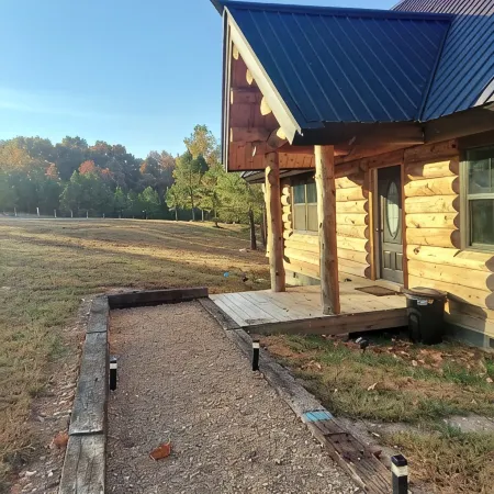Waterfall View Cabin at White Buffalo Lodge;Family-friendly with lake access
