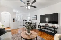 Urban Oasis: A Charming Downtown Retreat with Game Room, Firepit and Yard Games