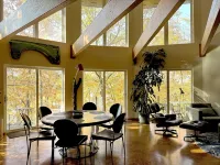 Osseo Lake Lodge  Unique Octagon Home with Sunset Views & Private Waterfront - Boutique