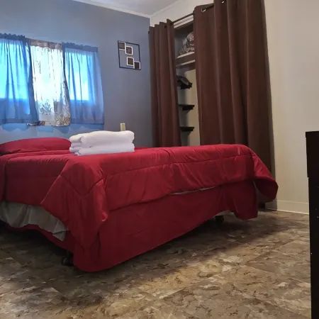 The cozy cabin, a quiet place to relax and have a pleasant time.