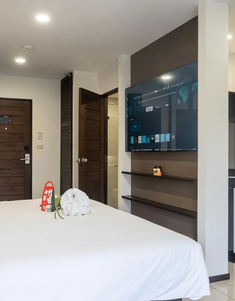 สตูดิโอเตียงใหญ่ พร้อมอ่างอาบน้ำ