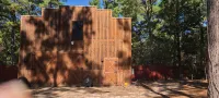 Rustic Western Bath House in East Texas Piney Woods, Honeymoon, Weddings, Venues