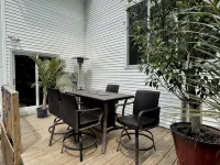 Contemporary home in quiet neighborhood with pool & great back yard close to all Hotels in Middleton