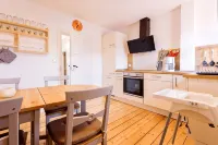 Modern apartment in a half-timbered house in the city center