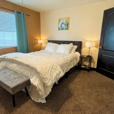 Spacious Open Living Space in This Beautiful Mother-in-Law Basement Apartment