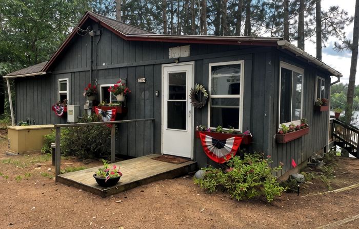 Cozy vintage cabin on a private lake in the Northwoods.