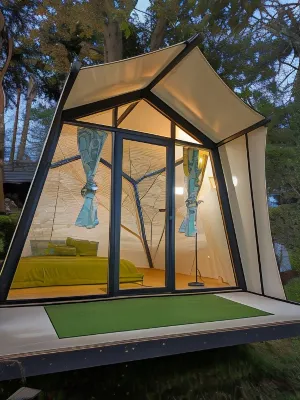 D Paseban Glamping Hotel dekat Curug Cibulao