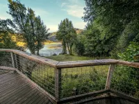 Scenic River Retreat w/ Deck •View •Lawn Games • Wood Stove - 3-Star