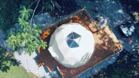 Private Dome w, Hot Tub & Outdoor Shower Lake Views Couples Retreat