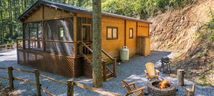 Charming Moose Lodge 2-bedroom cabin with WIFI,& Game room in Bryson City Hotels in Swain County