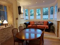 Freshly renovated former railroad station, detached and special