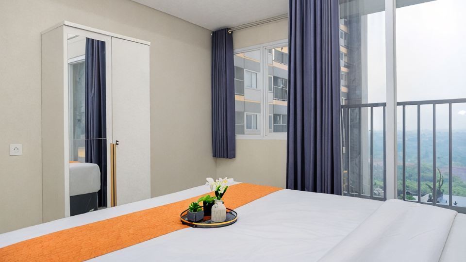 Tranquil 1BR at Royal Sentul Park Apartment By Travelio