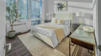 Corner Skyline Living步行可至時代廣場一居室配落地窗景觀公寓 - 民宿