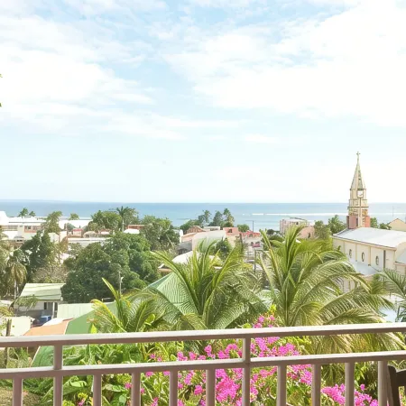 HIBISCUS AND ITS PANORAMIC SEA VIEW
