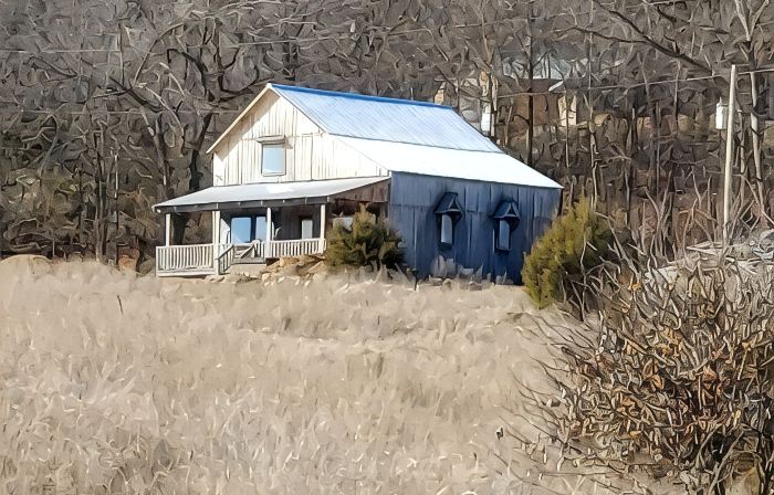 Private, rustic country home with hot tub, movie theater and a view