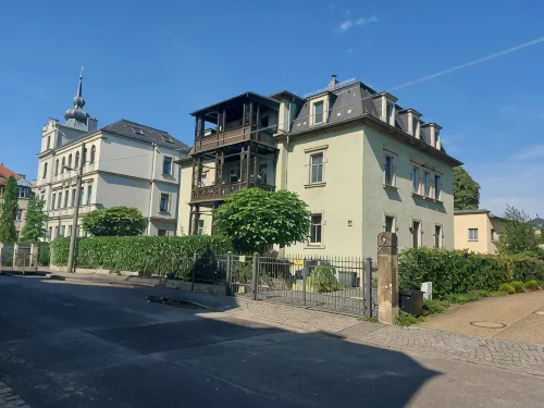 150 sqm in Dresden city villa from the Wilhelminian era. - balcone