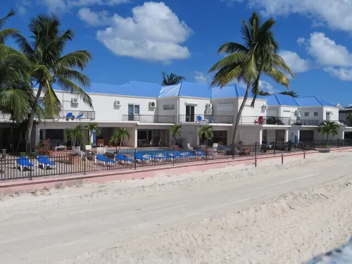 Beautiful beachfront at The Villas On Great Bay