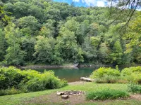 Water Front Cottage Pine Creek Rail Trail Pennsylvania's 2026 Trail of the year! - Country Houses