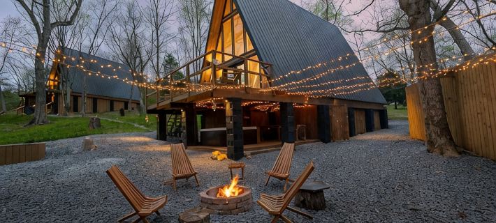 Freya's Cabin Luxury Pet-Friendly Aframe w/ Hot/Cold Tub & Sauna 15 Min to Gsmnp Hotels in Cocke County