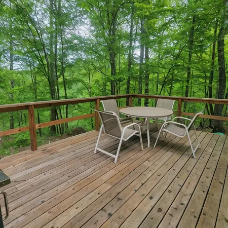 Modern Cozy Woman Lake Woodland Cabin, 24 acres, lakeshore, woodstove, AC, Wi-fi