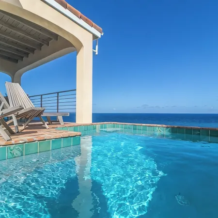 Enjoy Amazing Sea Views, Private Pool & Caribbean Breezes from This 2 Bd Villa!