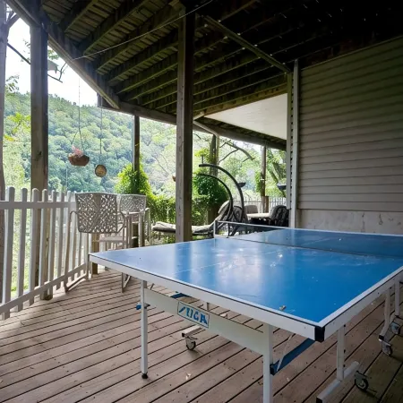 River Retreat with private apartment and deck on the beautiful Delaware River Отели в г. Хантердон