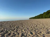 Relax on your own private beach on stunning Lake Michigan
