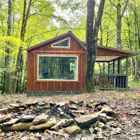 Private Tiny Cabin & Mountain Hiking!
