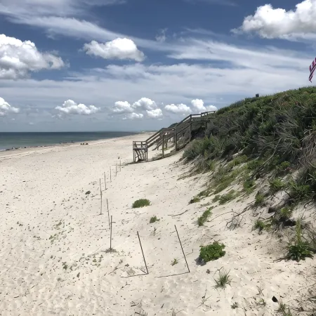 Cape Cod Dune Cottage Spectacular Ocean Views, over the dune to a private beach