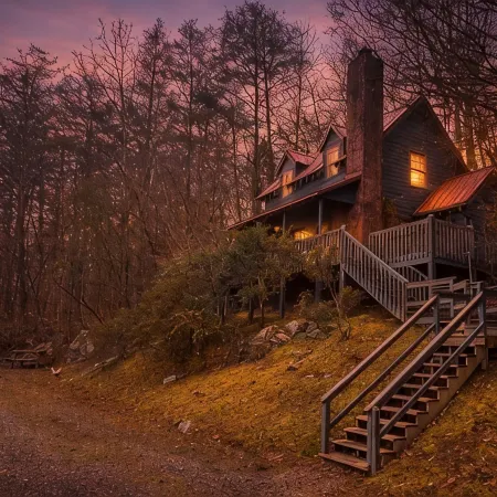 Rooster's Perch Cabin at Country Manor Acres in Townsend, TN