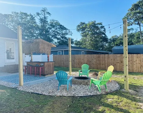Private Home in Heart of Oki with Golf Cart, Tiki, above Ground Salt Water Pool