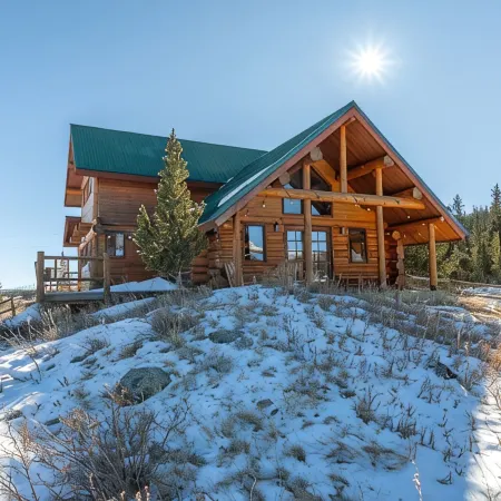 Stunning cabin on 4 acres of land near Breck, mountain views and on-site creek