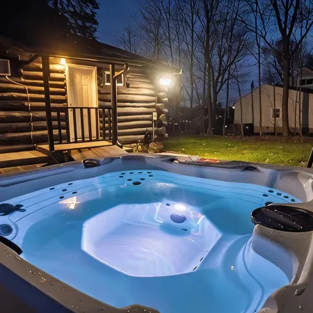 Timber Lodge: Hot Tub, Fireplace & Fun for All !