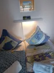Apartment with Lake View, Beach 250m, with W-Lan, Dishwasher, Microwave