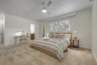 HUMMINGBIRD HAUS \\ 6 Bedrooms \\ Mid-Century \\ 2-Unit Home \\  2 Kitchens - balcony