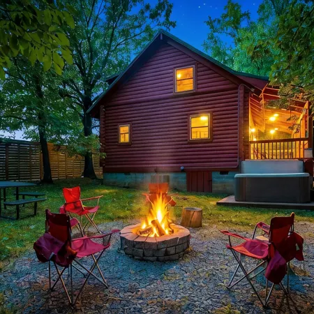 Little Joe Log Cabin, Utk/Neyland, Smokies, 16Acres, FP, HotTub, Fishing, Pets