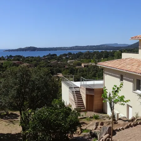 10mn beach, Standing Villa, top sea view, fiber internet, heated pool, jacuzzi