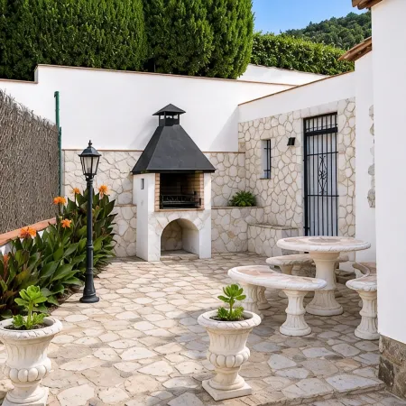 A Beautiful House Surrounded by an Idyllic Garden with a Saltwater Pool.