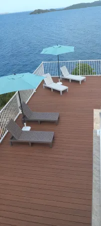 A true oceanfront villa with amazing sunsets and pool. Very nice location.