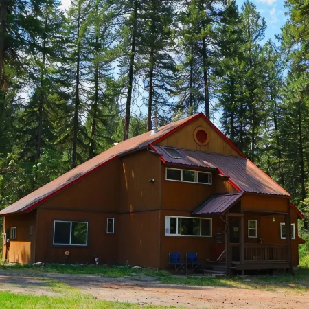 Wilderness Setting with lodge/cabin Feel.
