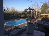 Barjac Villa Pastis - Gîte with swimming pool and view of the Cévennes mountains - Uima-altaat