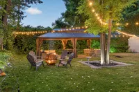 Backyard Oasis: Gazebo, Pool Table & Fire Table - WiFi