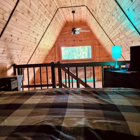 Cozy quaint cabin tucked back in the woods- Secluded, private - couples getaway